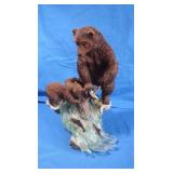 Bears w/Salmon Dï¿½cor,11"Tall,Simpkins Wildlife