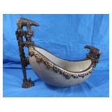 Bear Bowl-Porcelain&Bronze 15x13x8"