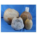 4 Stone Candleholders