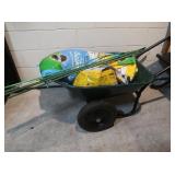 Garden Cart,Potting Mix,Tomato Stakes&Ceramic