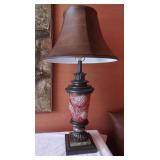 Table Lamp-33"Tall,Metal,Marble&Glass,works
