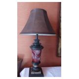 Table Lamp-33"Tall,Metal,Marble&Glass,works