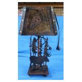 Moose Lamp-Metal,18"Tall,works