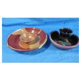 2 Snack Bowls-10"&7"Dia