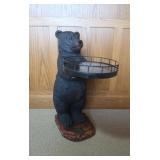 Black Bear Serving Tray Side Table-32"Tall