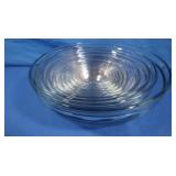 Set of 9 Nested Glass Bowls