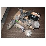 Solar Landscape Lights&Post Cap,As Is