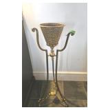 36" High Brass Plant Stand
