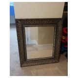 Framed Wall Mirror 30x34"