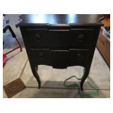 Vintage Wood Side Table 32x15x32"H,Scratches