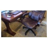 Solid Wood Desk w/Swivel Chair 46x27x30"