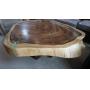 Coffee Table-5" Thick Cross-Sectional Tree Trunk