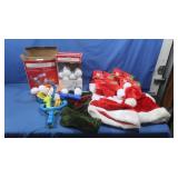 Snowball SlingShot w/Puffballs, Santa Hats