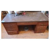 Wood Office Desk 32x58,Legs are in Drawer