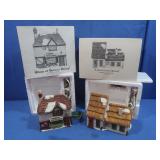Dept 56 -3pc Dickens Village Set, 'Shops of