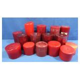 Red Pillar Candles