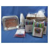 Foil Pans,Straws,Styrofoam Cups &more