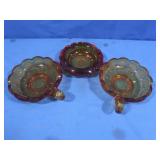 Fostoria Coin Dot Amber Glass