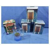 3 Boxed Beer Mugs, Rainforest Cafï¿½ Cup,Budweiser