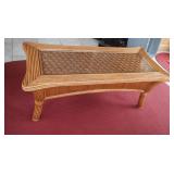 Kingston Reef Rattan Coffee Table-Cinnamon Stain