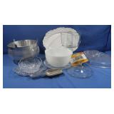 Glasbake mixing Bowl,Trifle Bowl,Lids &more