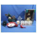 Lighted Lighthouse,Joy Candles &more
