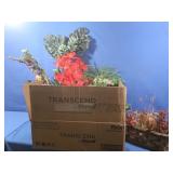 Artificial Floral Arrangements,Wicker Baskets