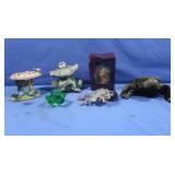 Frog Decor incl. Glass Paperweights