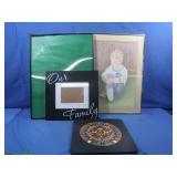 Aztec Calendar,Metal on Wood;Frames