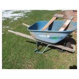Jackson Metal Wheelbarrow 58x25x28' &Furniture