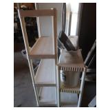 2 PVC Plastic Shelving Units 34x14x56',