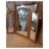 Oak Frame Mirror 54x44, Wall Mirror 36x48