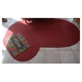 L Braided Rug 8x5'; S Braided Rug 4'x2'4',Welcome