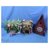 Decorative Bird Houses,Spring Floral