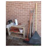 Shovels,Rake,Extension Cord,Shelf&more