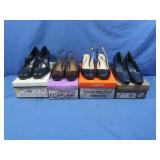 4 Pairs Shoes - Womens 7 & 7.5 in boxes
