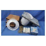 Recessed Ceiling Light Fixtures, 5 NIB Ceiling
