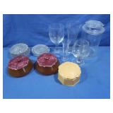 Vintage Powder Boxes, Glassware