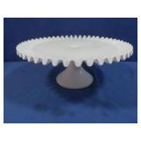 Vintage Fenton Hobnail Milkglass Cake Stand