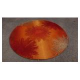 Wool Pile Rug -6'6' Round, India