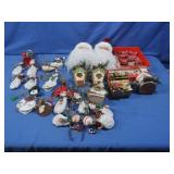 Christmas Ornaments-Santa, Cardinal &more