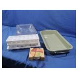 Enamel Baking Dish,Plastic Lidded Food