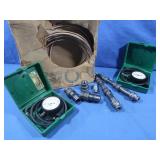 Fisher Gas Well Pressure Guage in Green Box,Cable