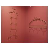 Metal Display Coat Rack 25.5x15' &Plate Holder