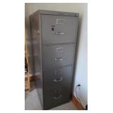 Metal Filing Cabinet Steelcase, 4 Drawers