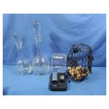 2 Decanters,Cork Storage,Wine Vac Sealer