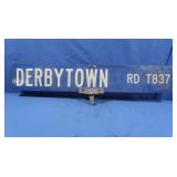 Derbytown Rd sign