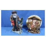 History of Santa,Bavarian,Nativity Plate,Wisemen