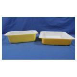 Vintage Yellow Pyrex -913 Loaf, 922 (8x8)Brownie