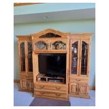 3 Pc Oak Entertainment Unit by Darker House Fine